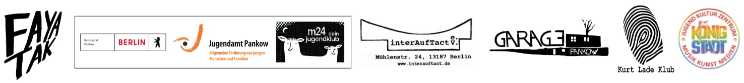 Gefördert von Bezirksamt Pankow und m24 Jugendkulturzentrum